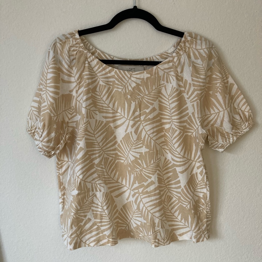 Loft linen top